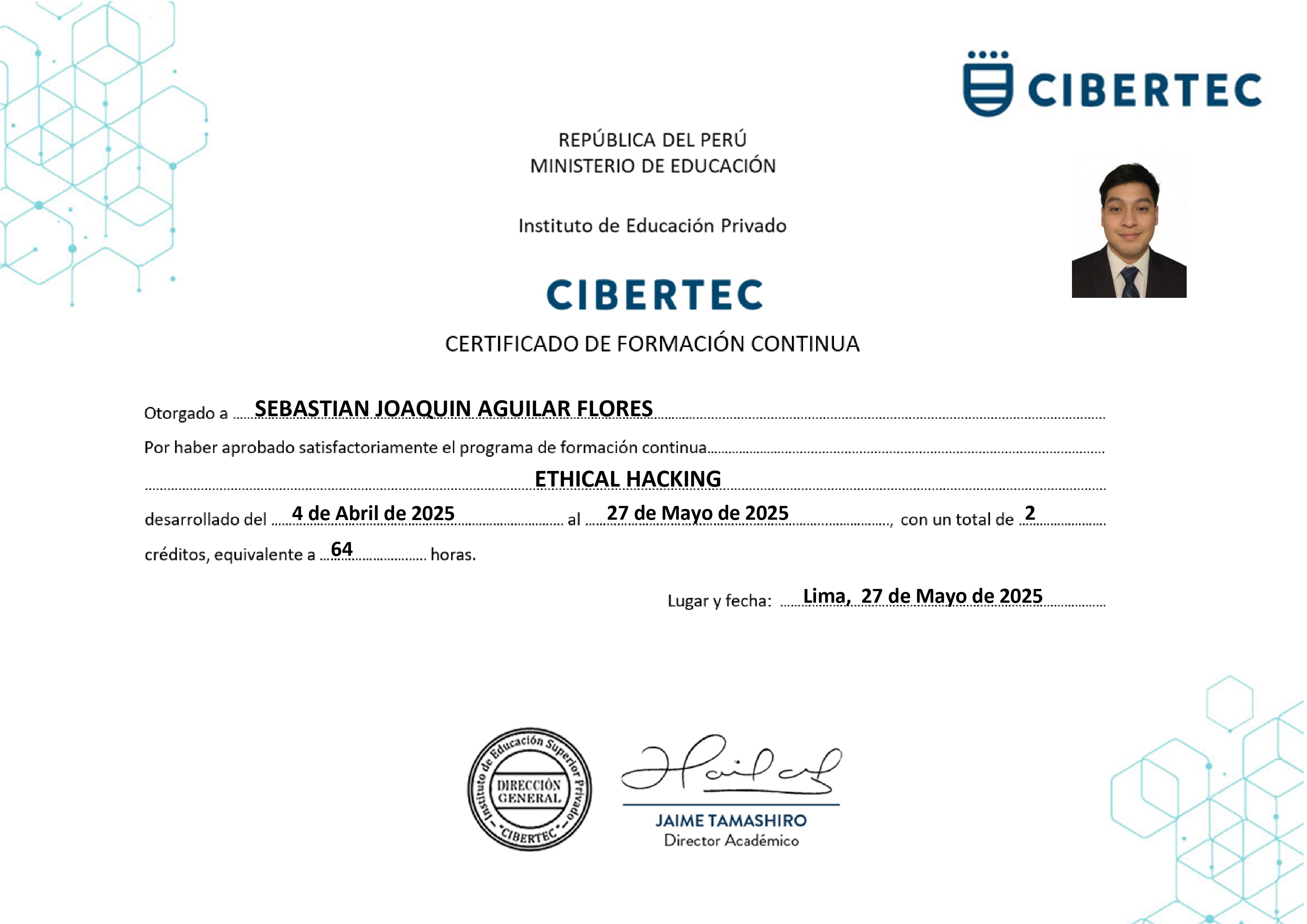 Certificate 1